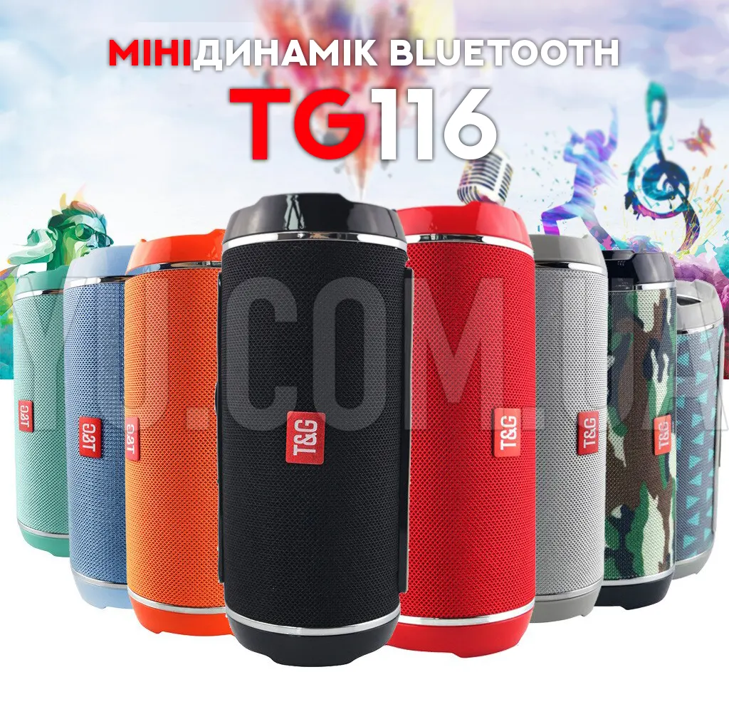 Мінідинамік Bluetooth TG116 Мінідинамік Bluetooth TG116